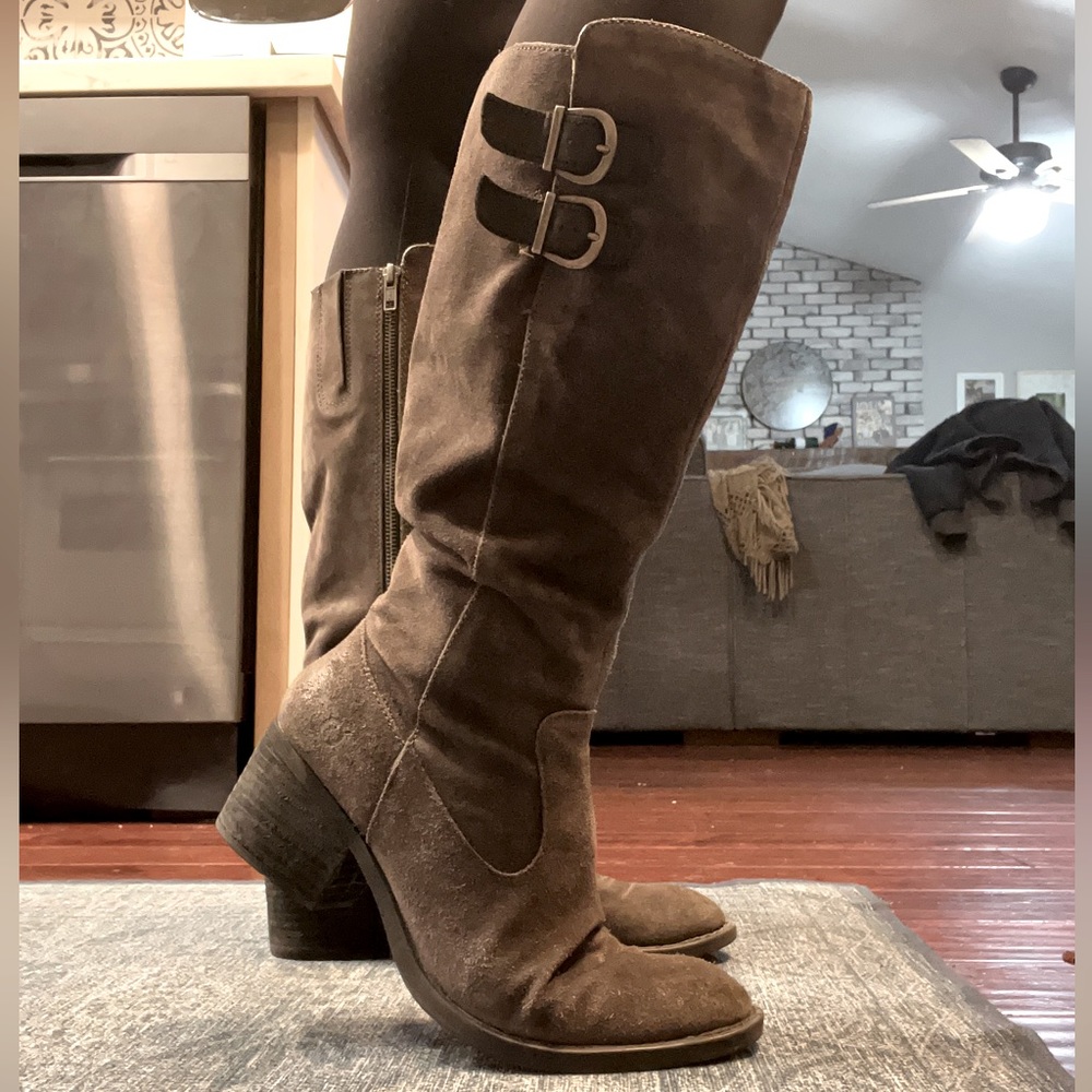 Suede Boots - Riding/Moto style.